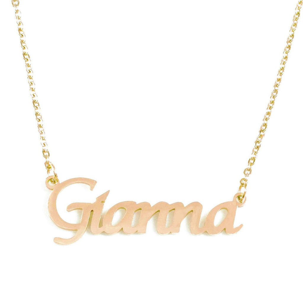 [Australia] - Gianna Personalized Name Necklace 18K Gold Plated Dainty Necklace - Jewelry Gift Women, Girlfriend, Mother, Sister, Friend 