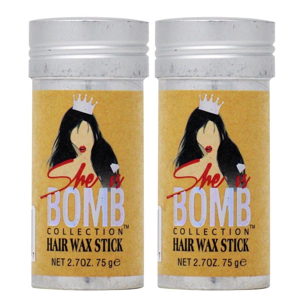 [Australia] - She Is Bomb Collection Hair Wax Stick 2.7 Oz. (Pack of 2) 