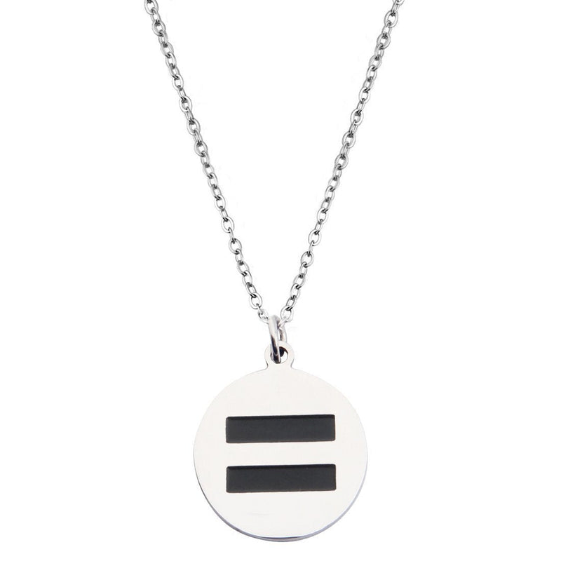 [Australia] - Equality Necklace Bracelet Gay Pride LGBT Transgender Rights Jewelry silver necklace 