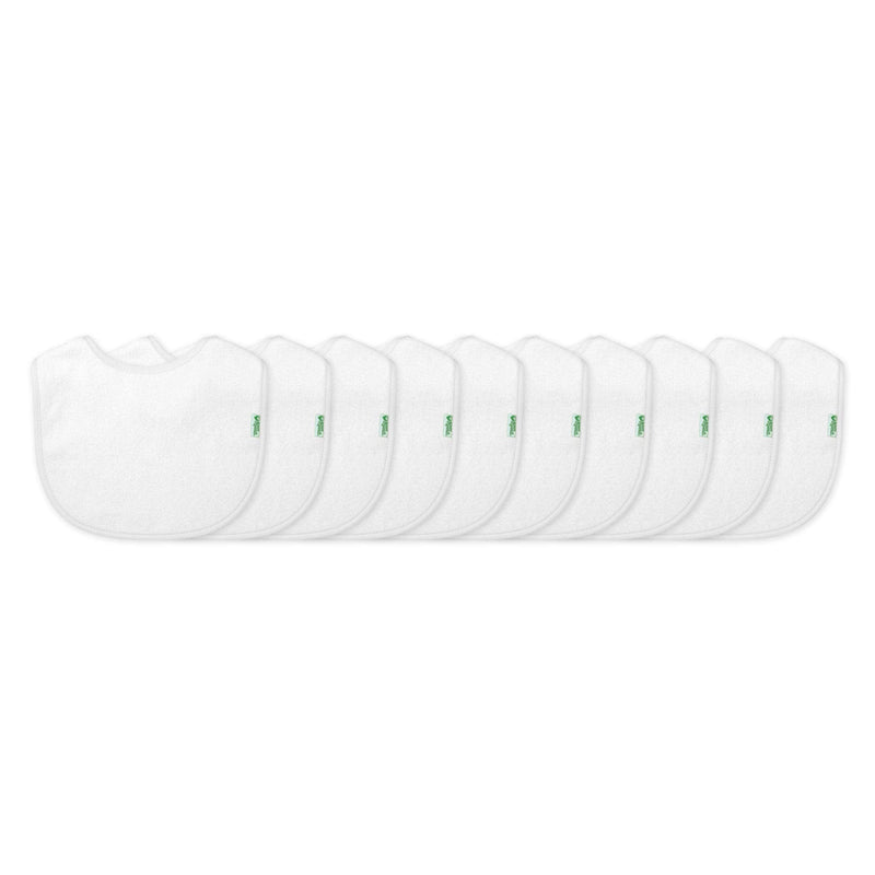 [Australia] - green sprouts baby-girls Bibs 10 Count (Pack of 1) White 