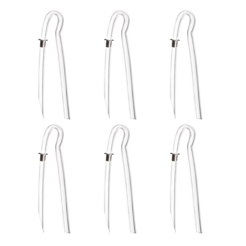 [Australia] - (6 Per Pack) Size #13 Preformed BTE Hearing Aid Earmold Clearing Tubing (3.2x2mm with Metal Tube Lock) 