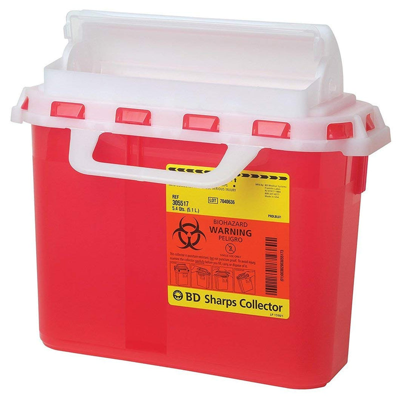 [Australia] - B-D Sharps Containers, 5.4 Quarts, Red 