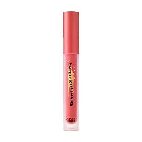 [Australia] - ETUDE HOUSE Matte Chic Lip Lacquer 4g (#PK001 Rose Pink) | Long-Lasting Water-Proof Quick-Fixing No-Smudging High-Pigmented Lip Lacquer that Keeps your Lips Matte | Kbeauty #PK001 Rose Pink 