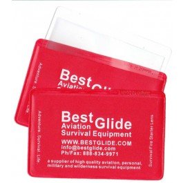 [Australia] - Best Glide ASE Credit Card Size Fresnel Lens Fire Starter and Magnifier Lenses (3 Pack - Red) 
