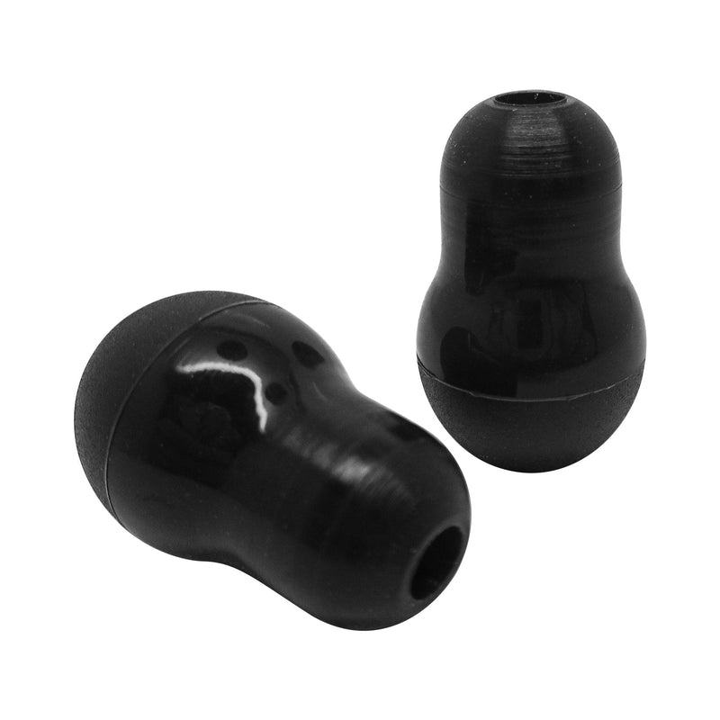 [Australia] - LUFOX Black Color Silicone Ear Tips Earbud Replacement for Littmann Stethoscope (1 Pair) ¡­ 1pair 