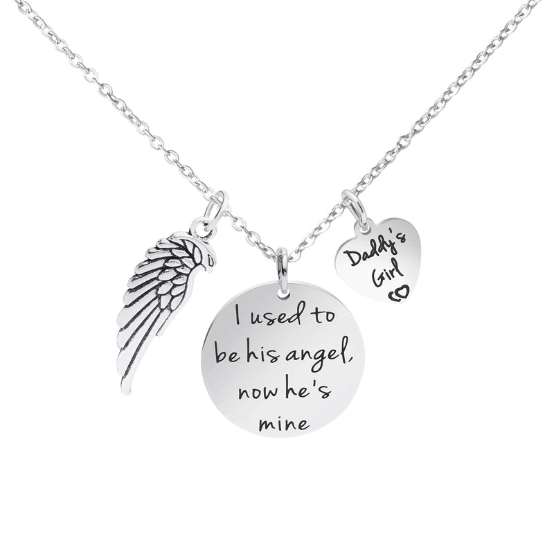 [Australia] - Awegift Memorial Jewelry Remembrance Loss of Mom Dad Father Mother Necklace Bracelet Sympathy Gift Memorial Dad necklace 