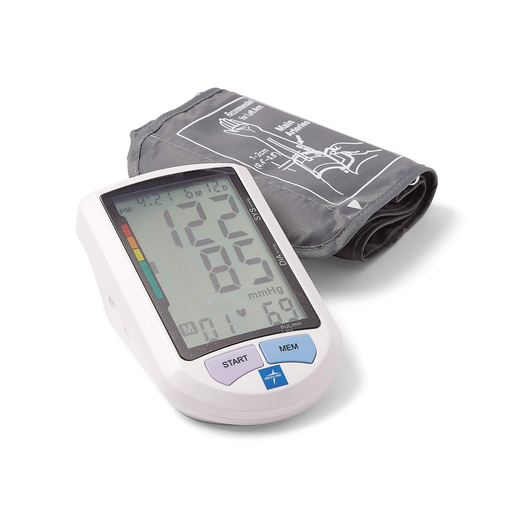 [Australia] - Medline Elite Automatic Digital Blood Pressure Monitor with Large Display Screen, Universal Upper Arm Cuff (fits arms 22-42 cm), Batteries and Carrying Case Included, MDS3001 Monitor with Universal Cuff (22-42cm) 