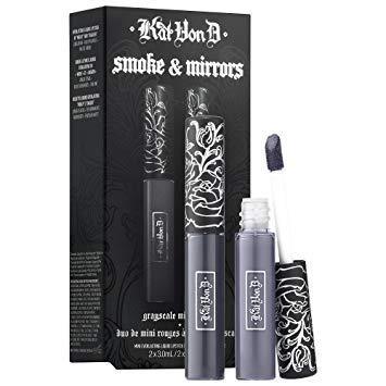 [Australia] - KAT VON D Smoke & Mirrors Grayscale Mini Lip Everlasting Liquid Lip Duo 