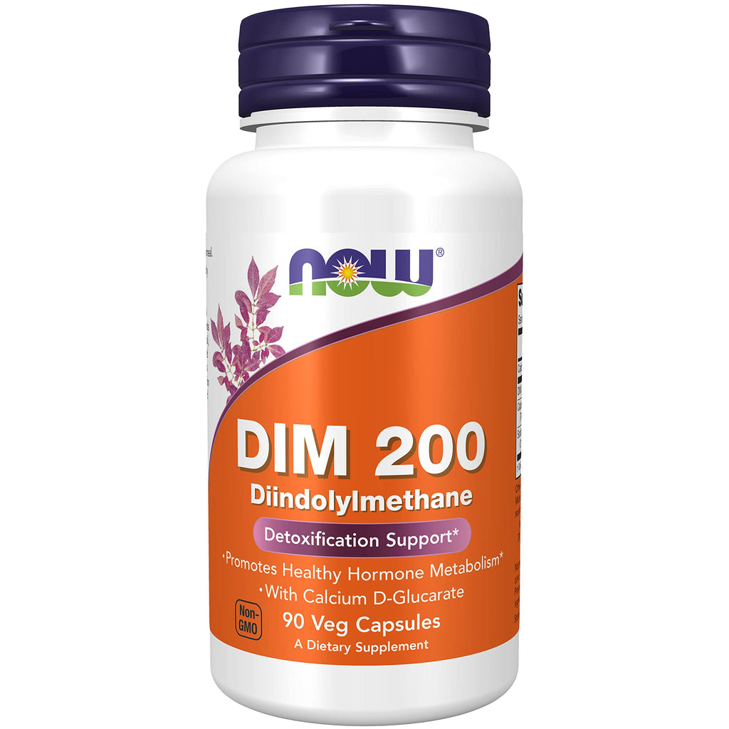 [Australia] - NOW Supplements, DIM 200 (Diindolylmethane) with Calcium D-Glucarate, 90 Veg Capsules 