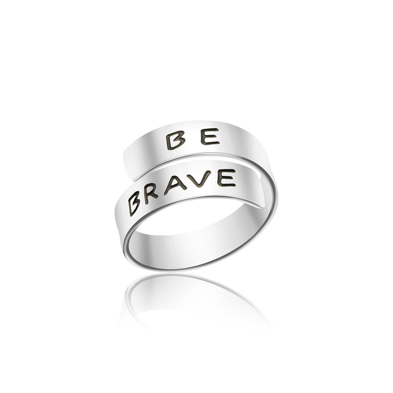 [Australia] - Yiyang Adjustable Ring Jewelry Personalized Rings Birthday Graduation Gifts for Girls … Be Brave 