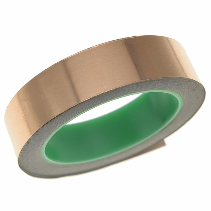 [Australia] - KAISH Double Conductive Copper Foil Paper Shielding Paper for Guitar & EMI Shielding,Crafts,Electrical Repairs,Grounding - 65 FT 25 mm(1") 25mm (1") 