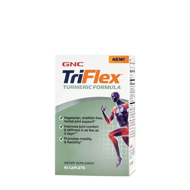 [Australia] - GNC TriFlex Turmeric Formula | Improves Joint Comfort and Stiffness, Promotes Mobility and Flexibility | 60 Caplets 