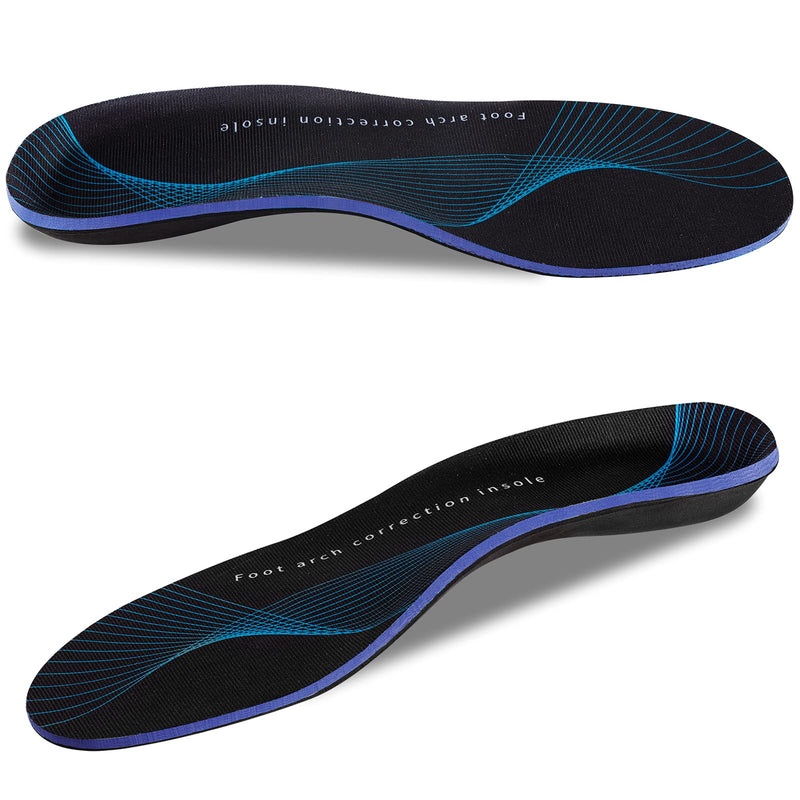 [Australia] - Plantar Fasciitis Arch Support Insoles for Men and Women Shoe Inserts Orthotics - Shoe Insoles for Flat Feet Arch Heel Pain Mens 7 - 7 1/2 | Womens 9 - 9 1/2 Black 
