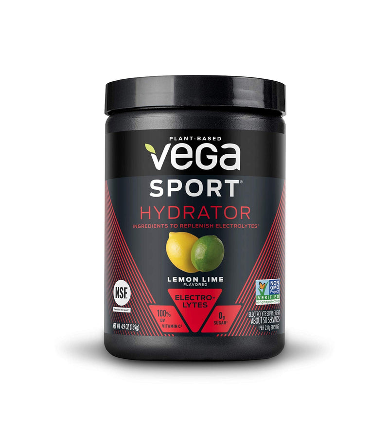 [Australia] - Vega Sport Hydrator, Electrolyte Powder, Lemon Lime, Post Workout Recovery Drink for Women and Men, Vitamin C, Vegan, Keto, Sugar Free, Dairy Free, Gluten Free, Non GMO (50 Servings) 4.9 Ounce (Pack of 1) 