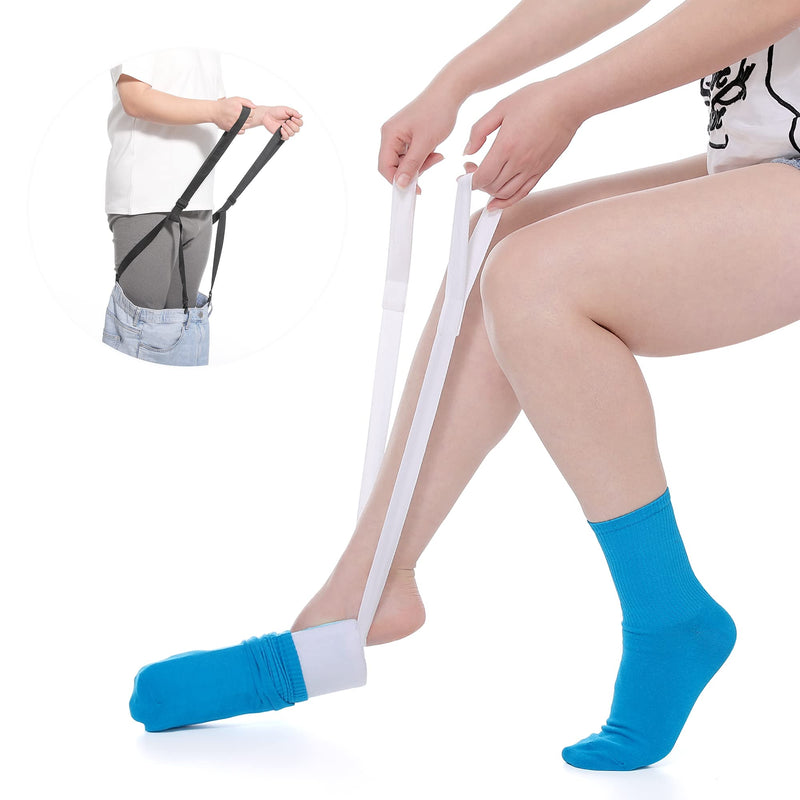 [Australia] - Sock Aid Tool and Pants Assist for Elderly, Disabled,Pregnant, Diabetics - Pulling Assist Device - Socks Helper 