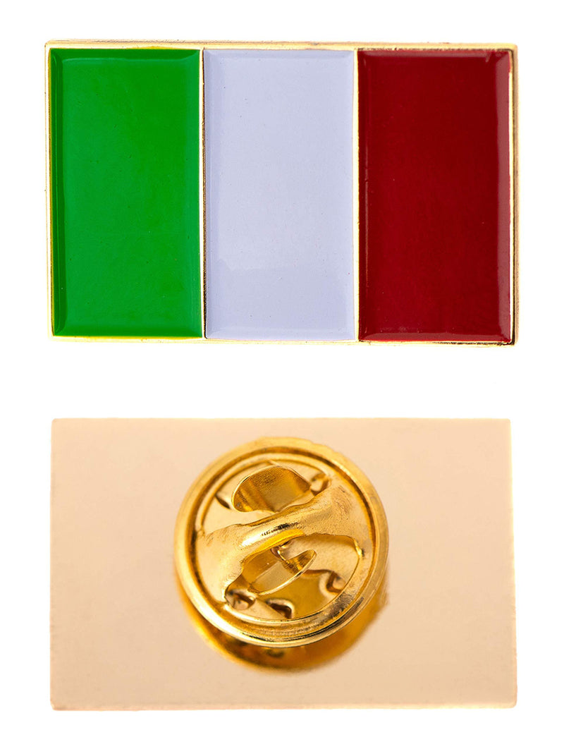 [Australia] - Desert Cactus Italy Country Flag Lapel Enamel Made of Metal Souvenir Hat Men Women Patriotic Italian (Rectangle Pin) 