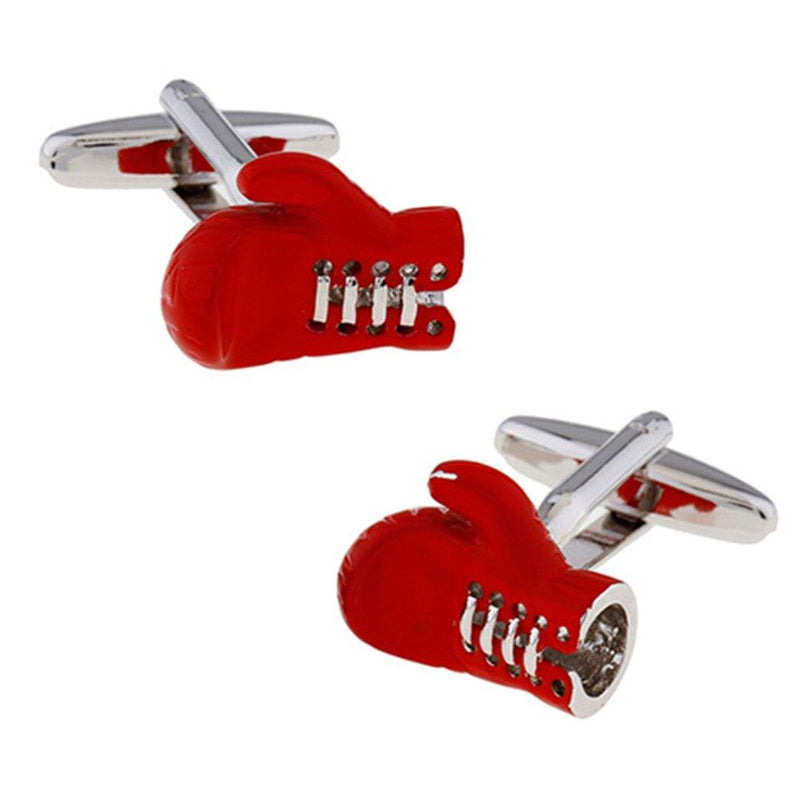 [Australia] - Boxing Gloves Squared Circle Ring Pair of Cufflinks for Mens Xmas Gift 