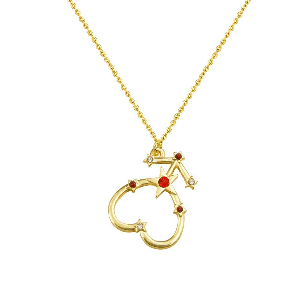 [Australia] - Nine Planets Pendant Necklace Sailor Moon Guardian Star Clavicle Necklace, Astronomy Enthusiast Gift Jewelry Mars 