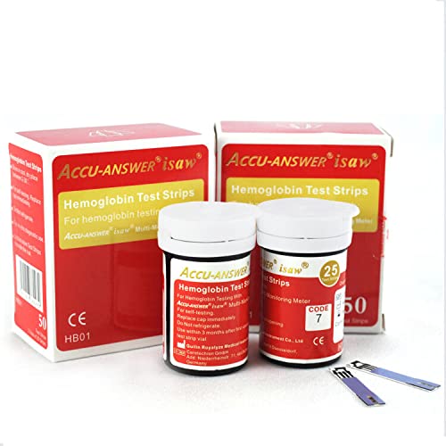 [Australia] - Accu-Answer isaw Blood Hemoglobin Test Strips(2X25pcs) 