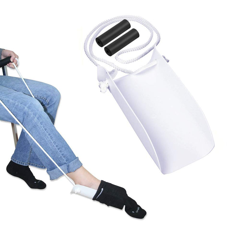 [Australia] - Elderly Men Socks Dressing Assisting Equipment Pregnant Women Avoid Bending Waist Socks Dressing Tools Disabled Elderly Sock Dressing Aid - for Wide Foot 