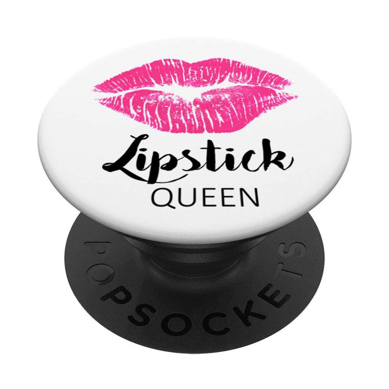 [Australia] - Lipstick Queen MUA MLM Makeup Consultant Lipstick Lips PopSockets Grip and Stand for Phones and Tablets Black 