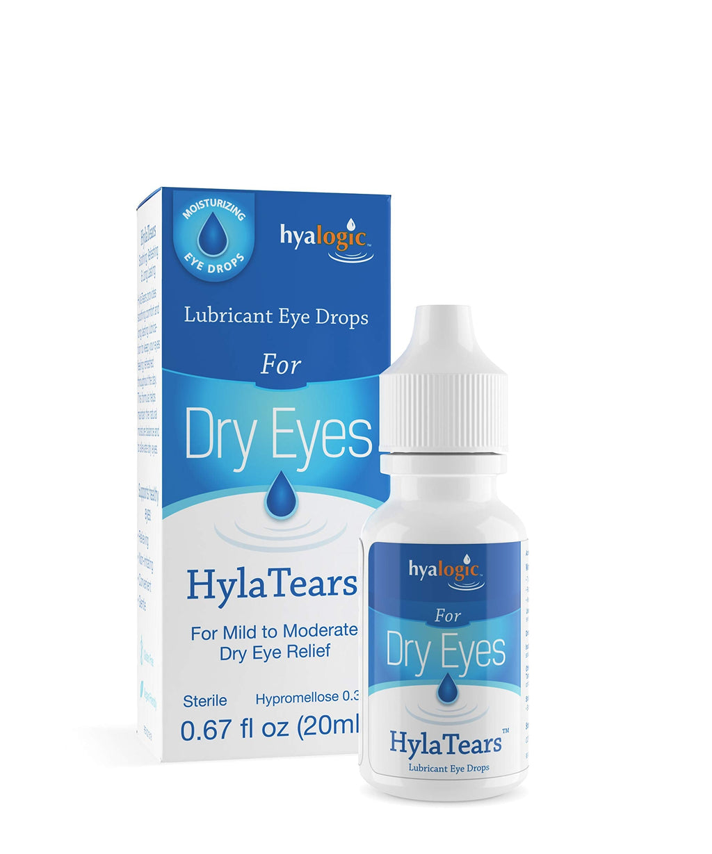 [Australia] - Hyalogic HylaTears Lubricant Eye Drops | Hyaluronic Acid Dry Eye Relief Lubricant Eye Drops | Extra Moisturizing Eye Drops | Multi-Symptom Eye Relief | (20mL) 0.67 Fl. Oz. 