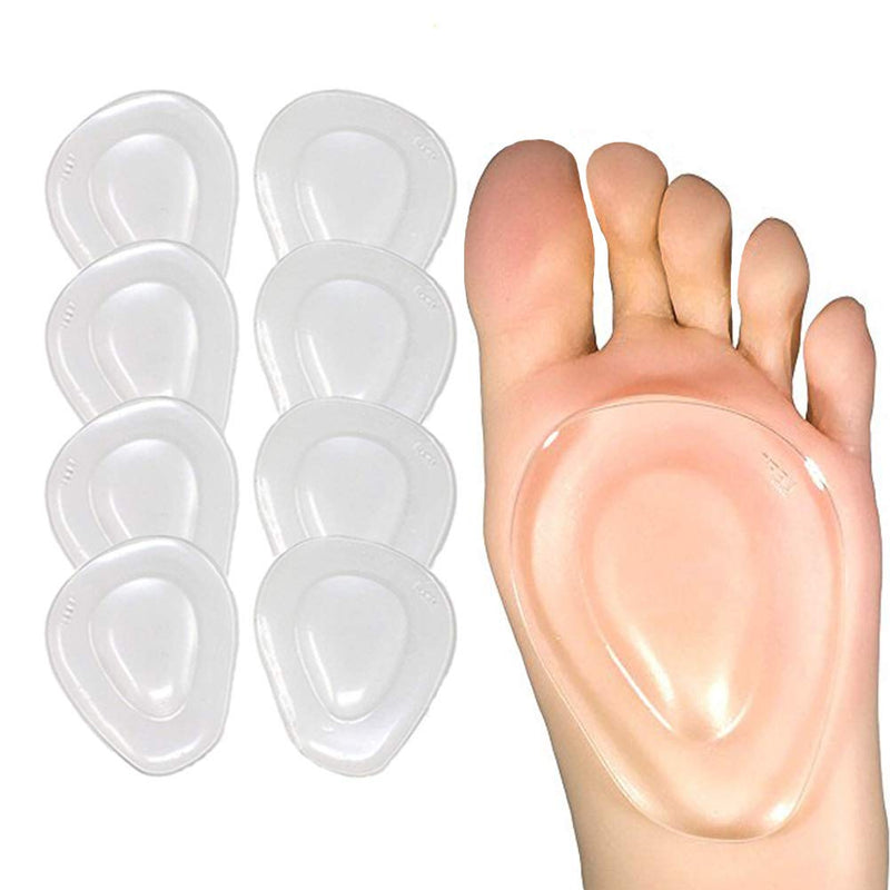 [Australia] - Metatarsal Pads Ball of Foot Cushions 8 Pack Gel Ball Feet Pads Mortons Neuroma Callus Foot Pain Relief Bunion Forefoot Support for Women Men 