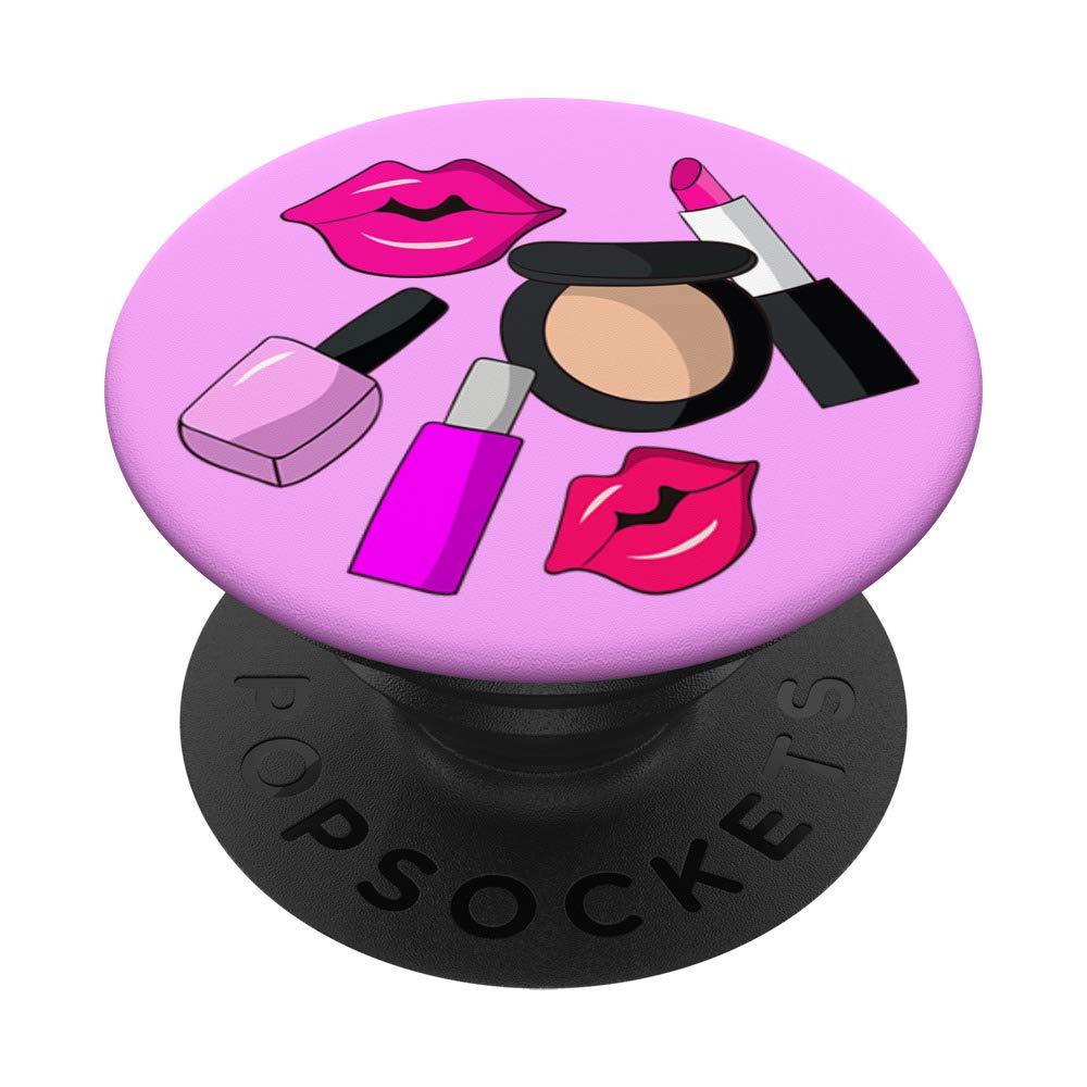 [Australia] - Lipstick MUA Makeup Artist Lips MLM Direct Sales Cosmetics PopSockets Grip and Stand for Phones and Tablets Black 