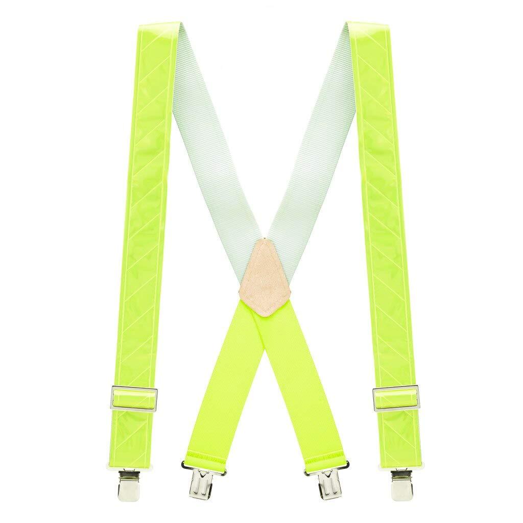 [Australia] - SuspenderStore Men's Reflective Safety Suspenders 60" for 6'4" to 6'9" tall 