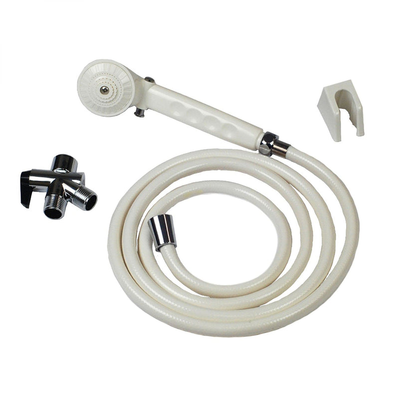 [Australia] - Homecraft Hand Held Showerhead with Diverter Valve, Handheld Spray with On/Off Switch for Easy Access, Includes Wall Holder and 80 Inch Nylon Hose, Convenient, Effective, and Easy to Use for Bathing 