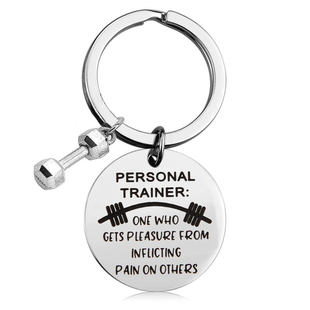 [Australia] - Lywjyb Birdgot Personal Trainer Gift Fitness Gift Gym Gift Workout Gift One Who Get Pleasure from Inflicting Pain on Others Funny Trainer Keychain 