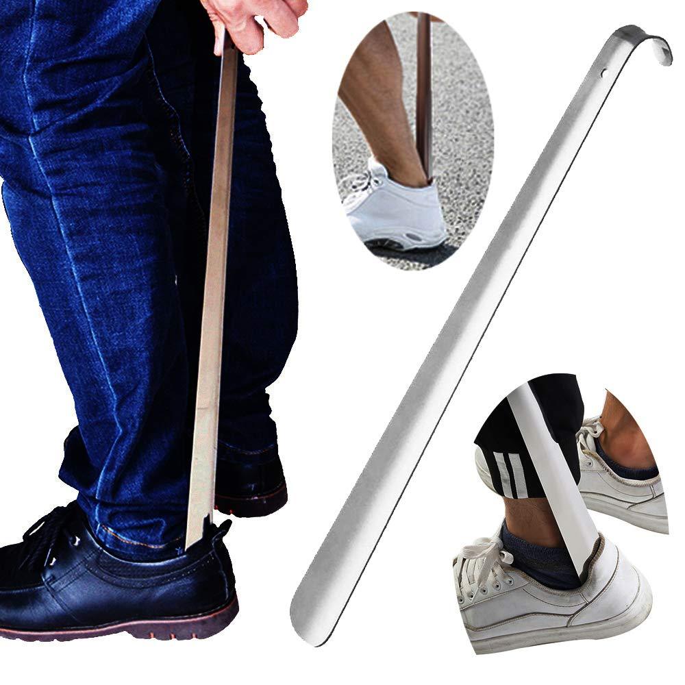 [Australia] - Metal Shoe Horn Long Handle For Seniors,Long Shoe Horns,Shoehorn for Women,Men,Kids,Elderly,Disabled,Pregnancy,Boots,Sneakers 