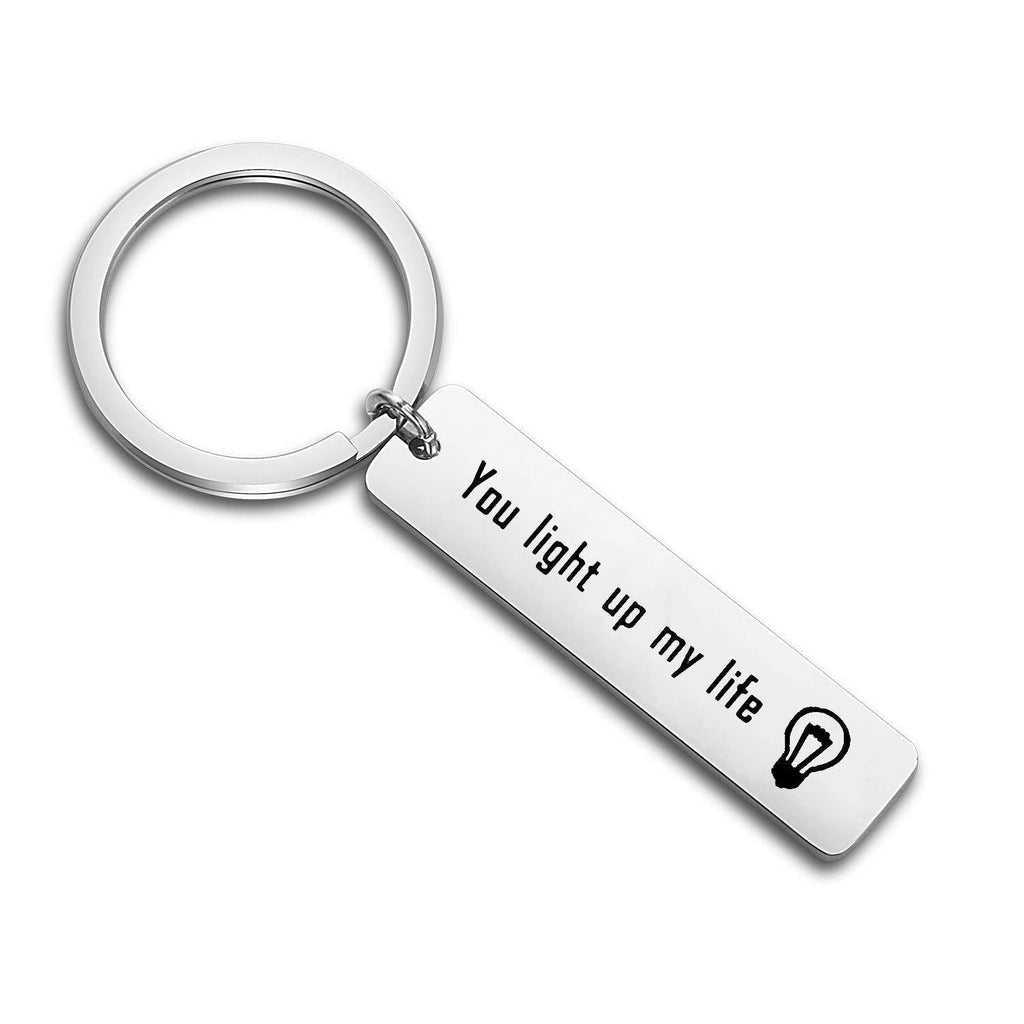 [Australia] - MYOSPARK Electrician Gift Coworker Retirement Gift You Light Up My Life Keychain Thank You Gift for Doctor Nurse Light Life Keychain 