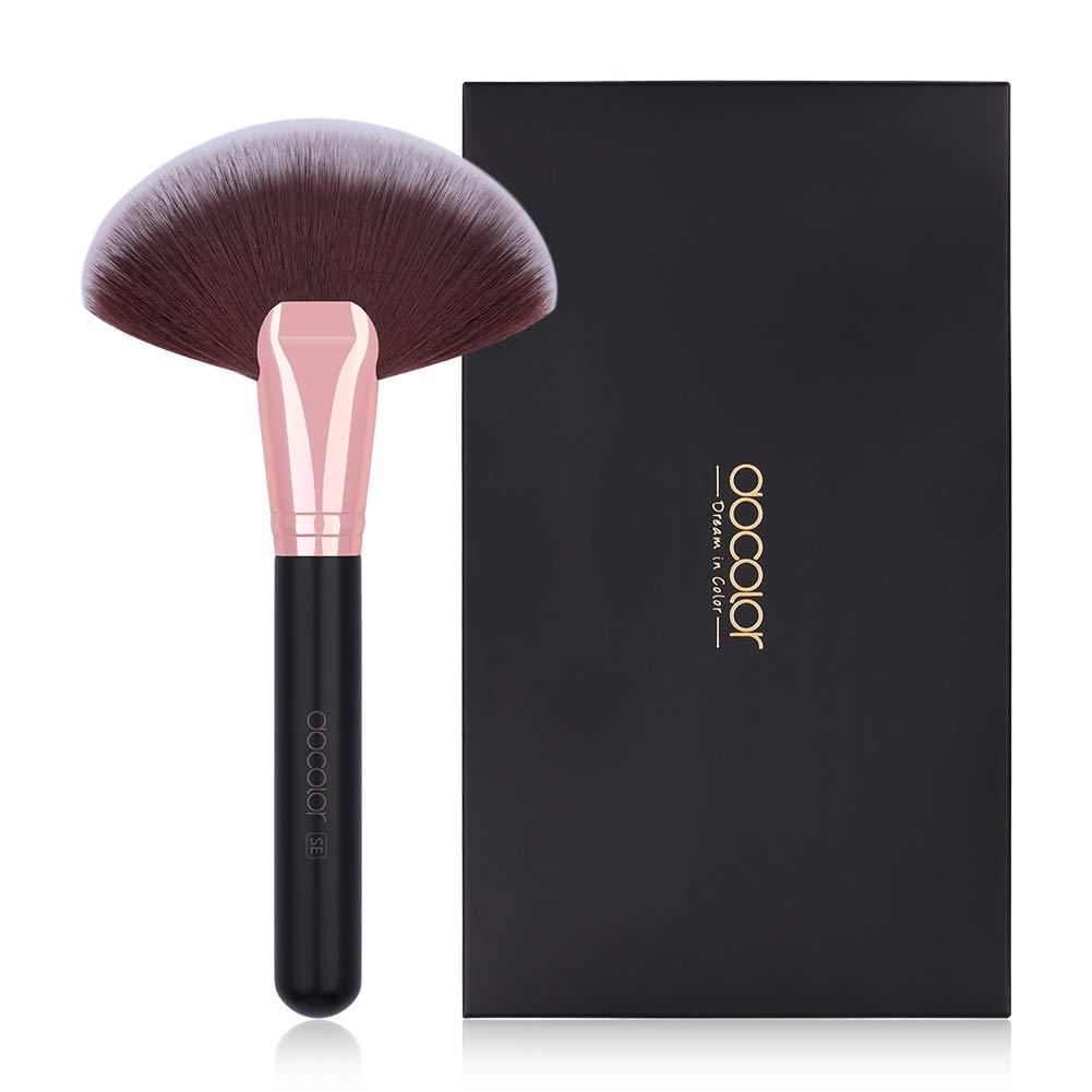 [Australia] - Docolor Makeup Brushes Fan Brush Professional Face Highlighting Make Up Brushes Cosmetic Tool 