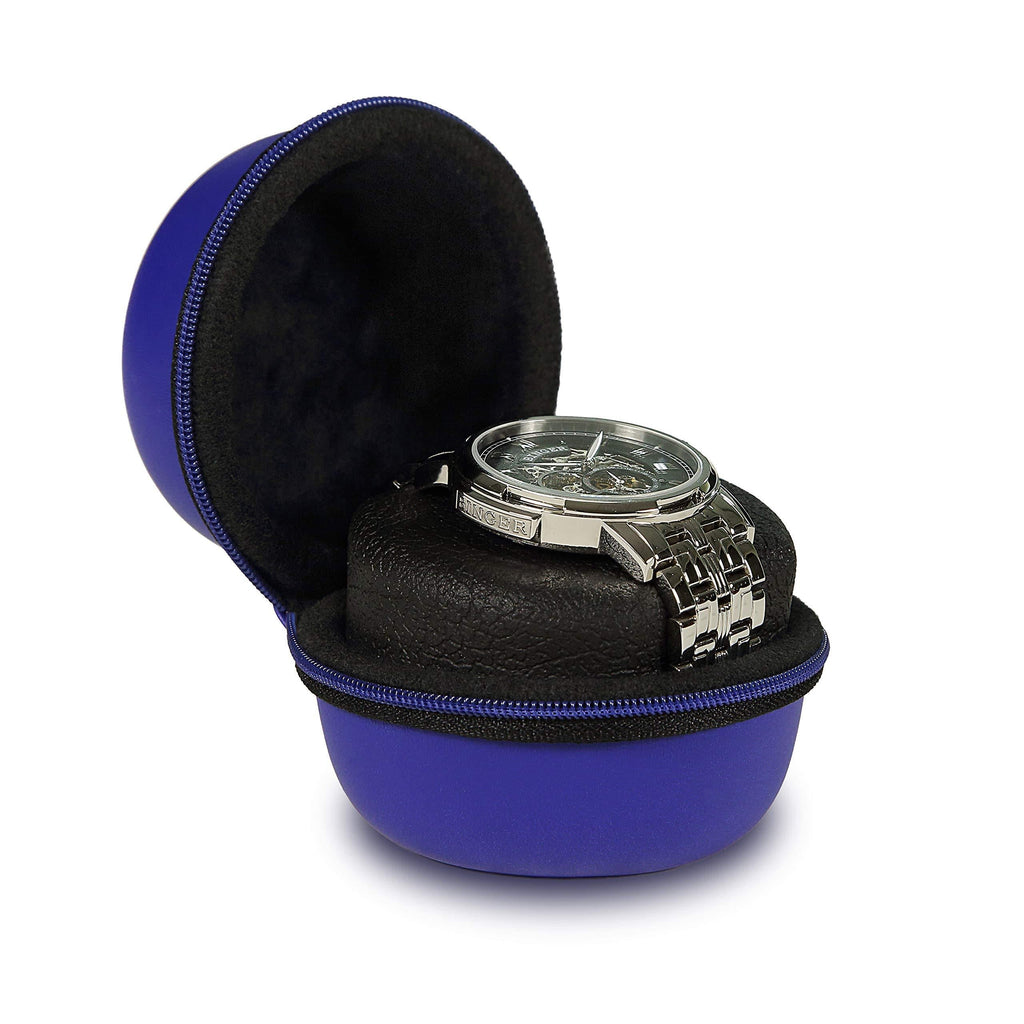 [Australia] - BOXY Watch Case for Single Watch or accessories (Blue with black zipper) 