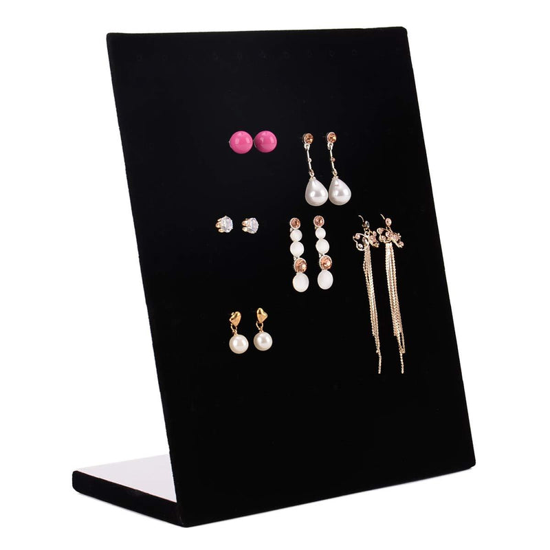 [Australia] - Autoark Black Velvet 30 Pair Earrings Display Holder Organizer,Jewelry Display Stand,AJ-041 