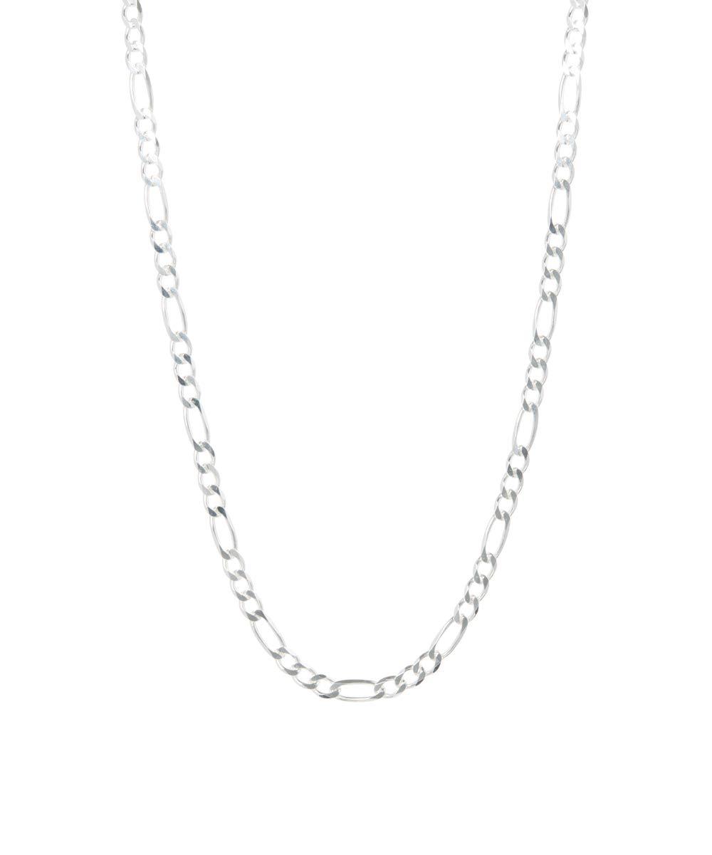 [Australia] - Pori Jewelers 925 Sterling Silver Figaro Chain Necklace - 4mm-10.5mm - Made in Italy - Lobster Claw 18.0 Inches 4.5MM 