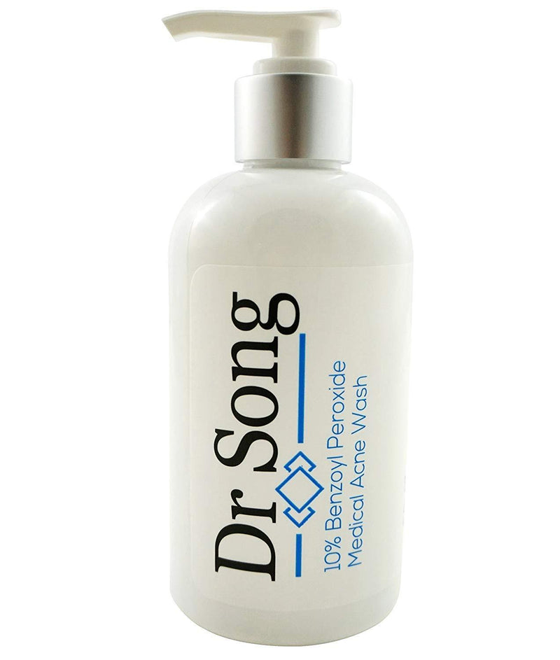 [Australia] - Dr Song Benzoyl Peroxide Wash 10% Acne Treatment: Acne Face Wash & Body Wash 8 Fl Oz (Pack of 1) 
