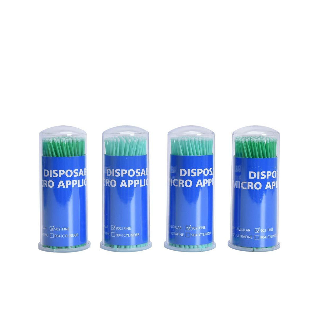 [Australia] - Dental Micro Applicator Brush 400 PCS Microbrushes Mutipurpose Eyelash Extensions, Microswabs Latisse Application Brushes for Personal Care|Make Up|Dental Use, Fine Size - Green 