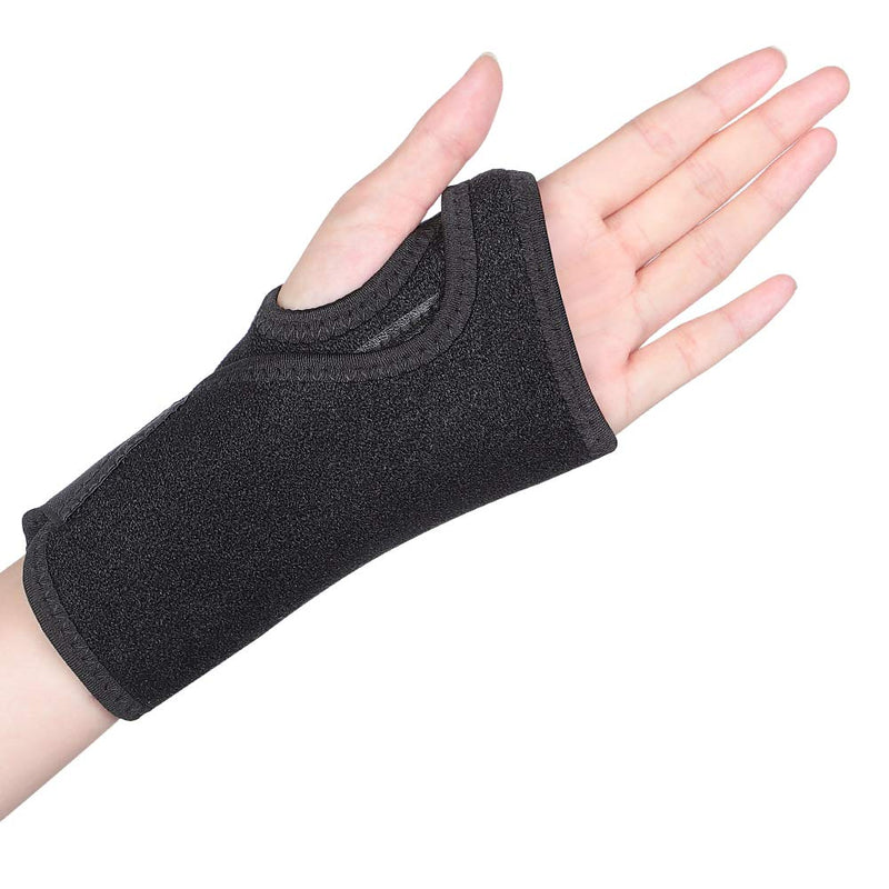 [Australia] - Wrist Brace, Wrist Splint Support Wrist Palm Protector with Metal Splint Stabilizer & Elastic Edged Thumb Hole for Carpal Tunnel, Tendonitis, Sports Injuries Pain Relief (Left Hand) Left Wrist 