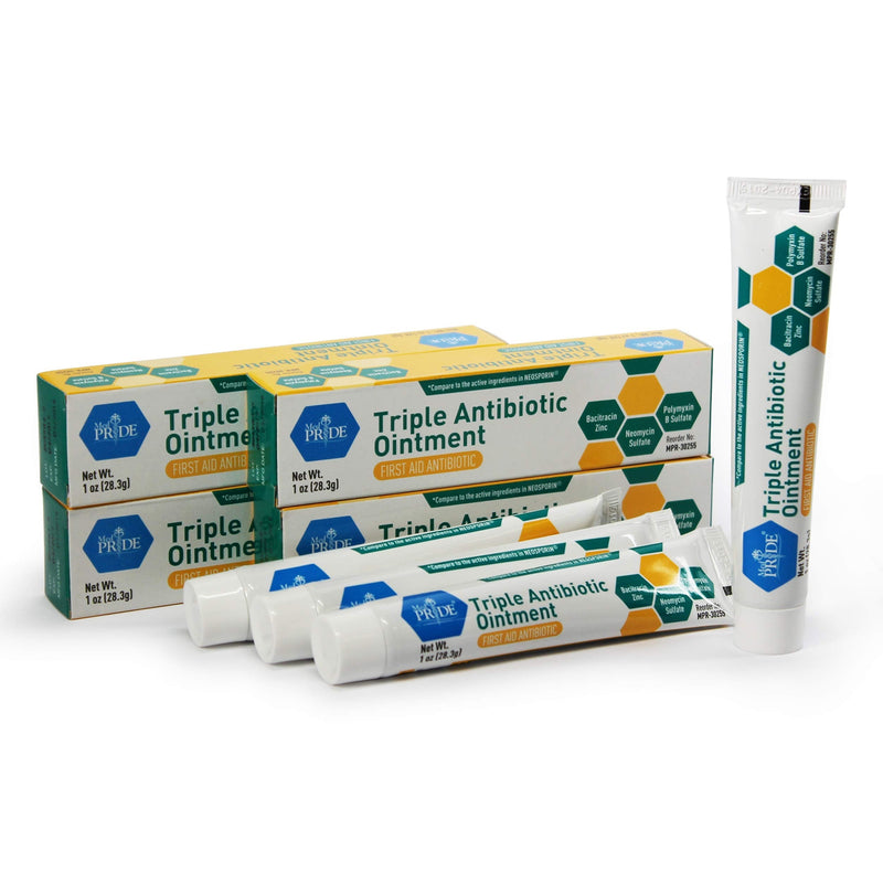 [Australia] - Medpride Triple Antibiotic Ointment [1 oz] 4-Pack | 24-Hour, First Aid Ointment for Minor Wounds, Scratches & Abrasions | Preventative Ointment with Zinc, Neomycin & Polymyxin 