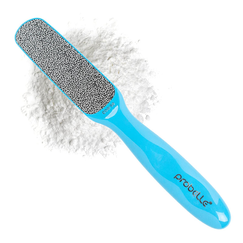[Australia] - Probelle Double Sided Multidirectional Nickel Foot File Callus Remover - Immediately reduces calluses and corns to powder for instant results, safe tool (Blue) Blue 