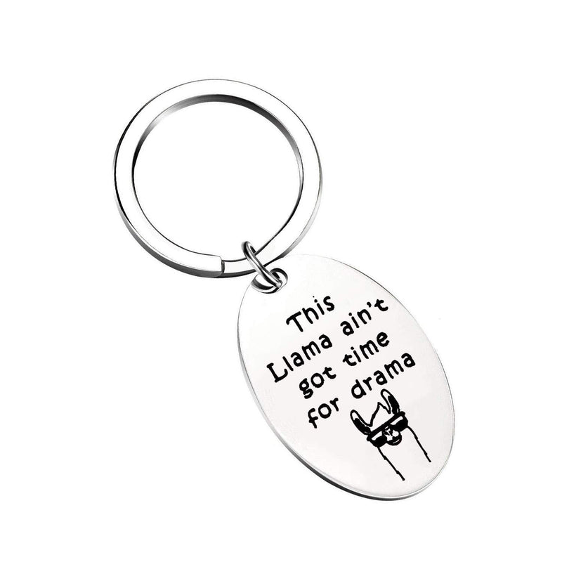 [Australia] - MYOSPARK Funny Coworker Keychain Llama Alpaca Keychain Coworker Retirement Jewelry Animal Lover Gift Llama Keychain 