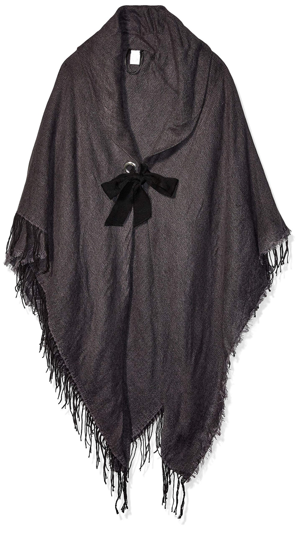 [Australia] - Collection XIIX Women's Heathered Shawl with Tie Closure, charcoal, One Size 