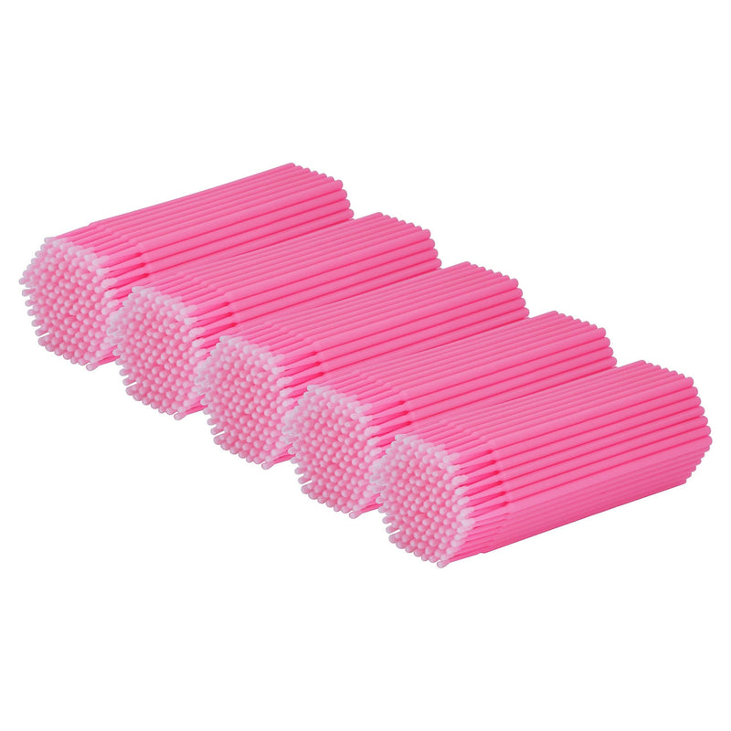 [Australia] - Cuttte 500 PCS Disposable Micro Applicators Brushes Latisse applicator for Eyelashes Extensions and Makeup Application (Head Diameter: 2.0mm) 