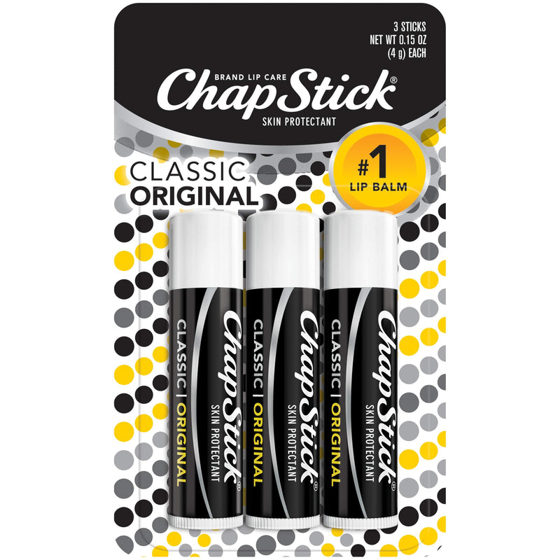 [Australia] - ChapStick Classic, Original, 3-ct 0.45 Ounce (Pack of 1) 