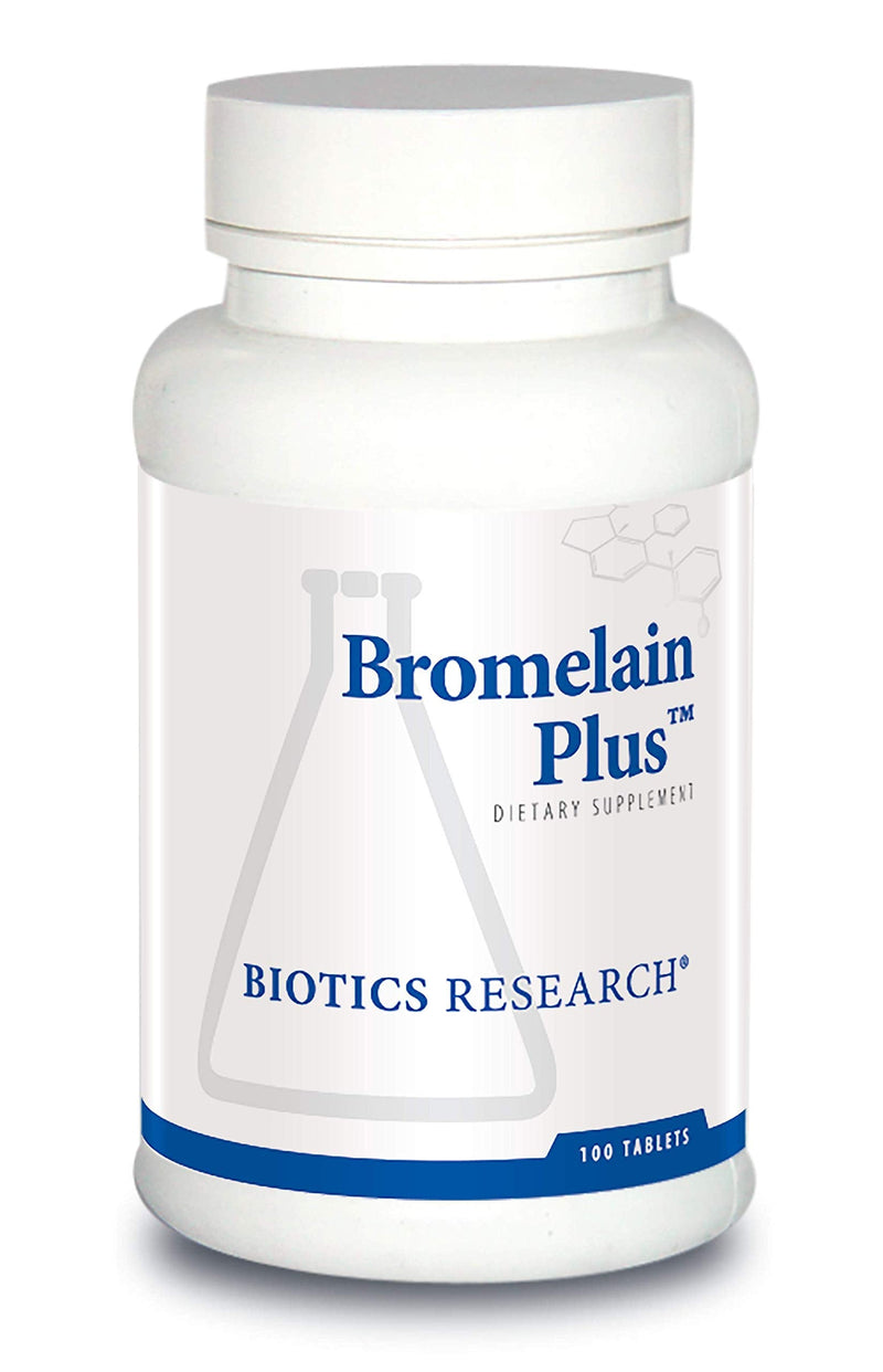 [Australia] - Biotics Research Bromelain Plus Lactose Free Dairy Free Digestive Support. Supports Healthy Inflammatory Response, Muscle Relaxation and Comfort, Bromelain 2500 MCU g, Papain 100 Tabs 