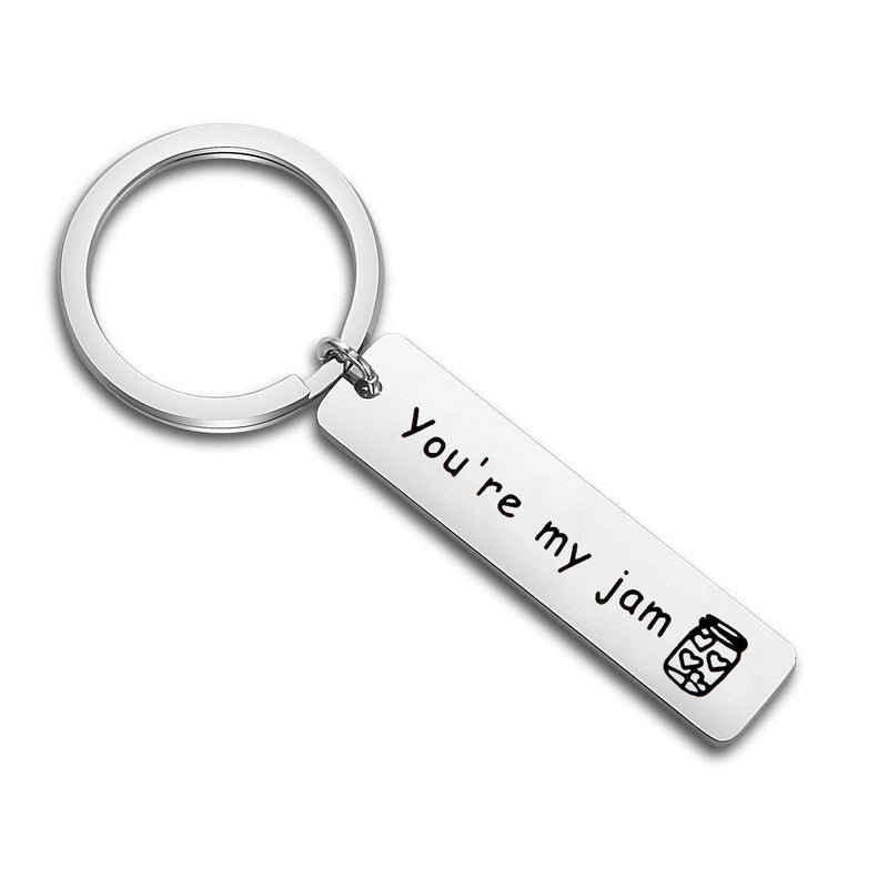 [Australia] - MYOSPARK You're My Jam Keychain Couples Keychain Friendship Jewelry 