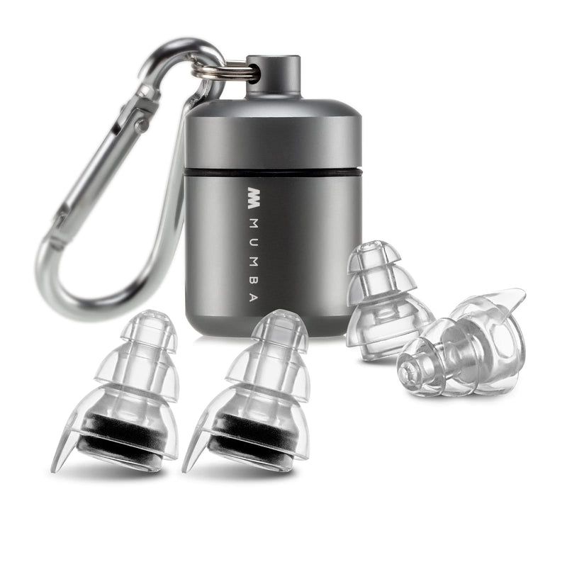 [Australia] - High Fidelity Concert Earplugs, Reusable Musicians Ear Plugs, 24dB Advanced Filter Technology Ear Protection for Music Festivals, DJs, Musicians Black 
