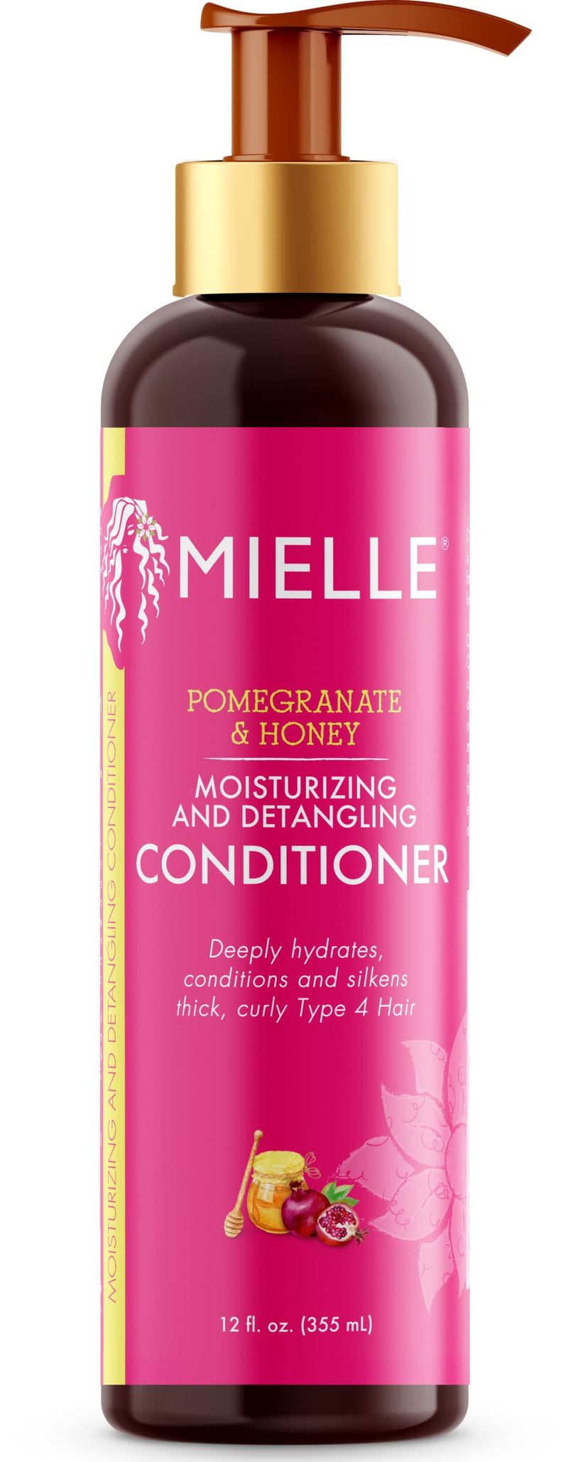 [Australia] - Mielle Organics Pomegranate & Honey Moisturizing and Detangling Conditioner for Type 4 Hair, 12 Ounces 